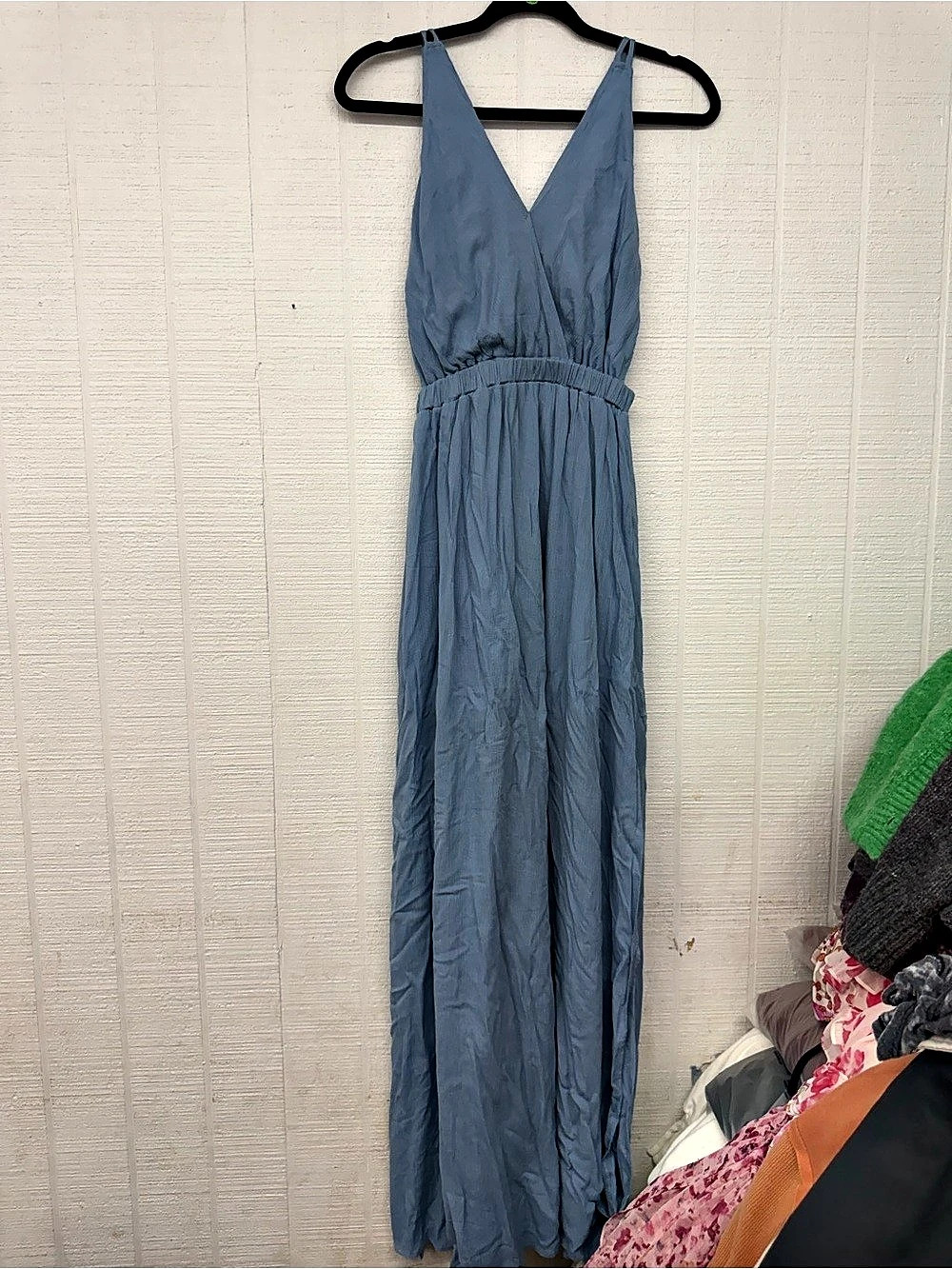 Lulus Lost in Paradise Maxi Dress Blue XS